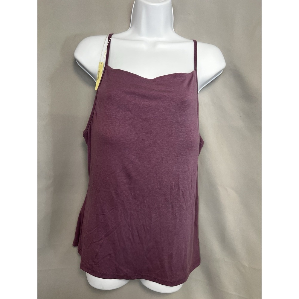 OGL Slub Textured Summer Bra Tank Top Sz XL Purple New